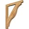 Ekena Millwork Funston Block Rough Sawn Bracket, Western Red Cedar, 4"W x 42"D x 48"H BKT04X42X48FST05RWR - alternate 1